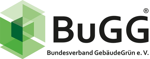 Logo des BuGG – Bundesverband GebäudeGrün e.V. – Ihr Partner für Dach- und Fassadenbegrünung.