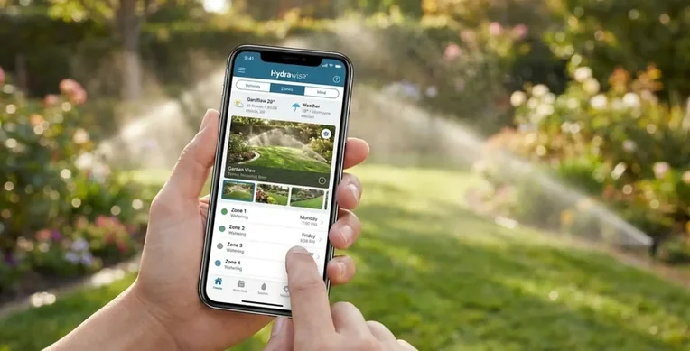 Hunter Hydrawise App auf dem Smartphone – Bewässerung nach Wetterdaten steuern