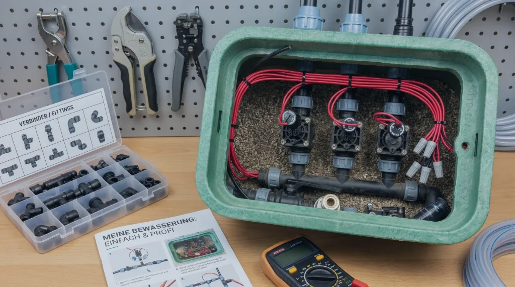 Vormontierte Hunter Ventilbox für Bewässerungsanlagen von aqua.naturale