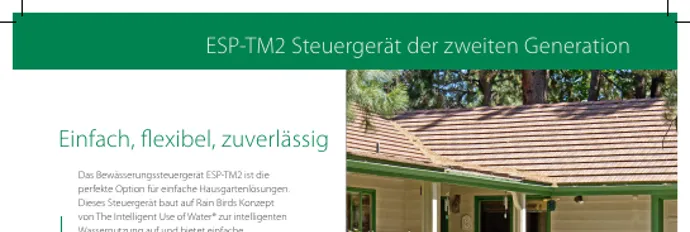 Rain Bird ESP-TM2 Produktblatt