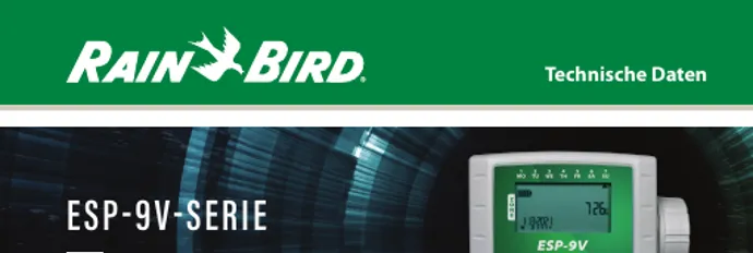 Rain Bird ESP-9V Datenblatt