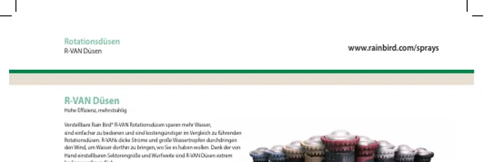 Rain Bird R-VAN Rotationsdüsen