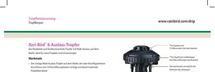 Rain Bird Tropfer und Verteiler