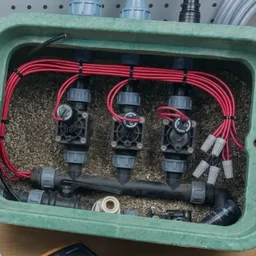 Vormontierter Ventilkasten mit Hunter-Magnetventilen