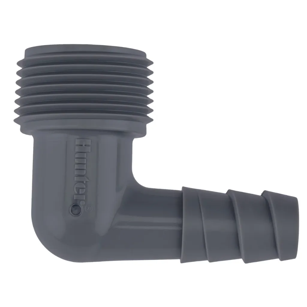 Regneranschlusswinkel HSBE-075 3/4" ag x Spiral Barb