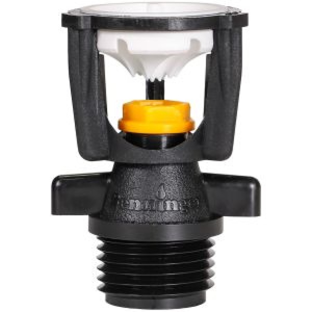 [9002265] Senninger mini-wobbler, Düse 7 gelb, stehende Montage, Prallteller weiß