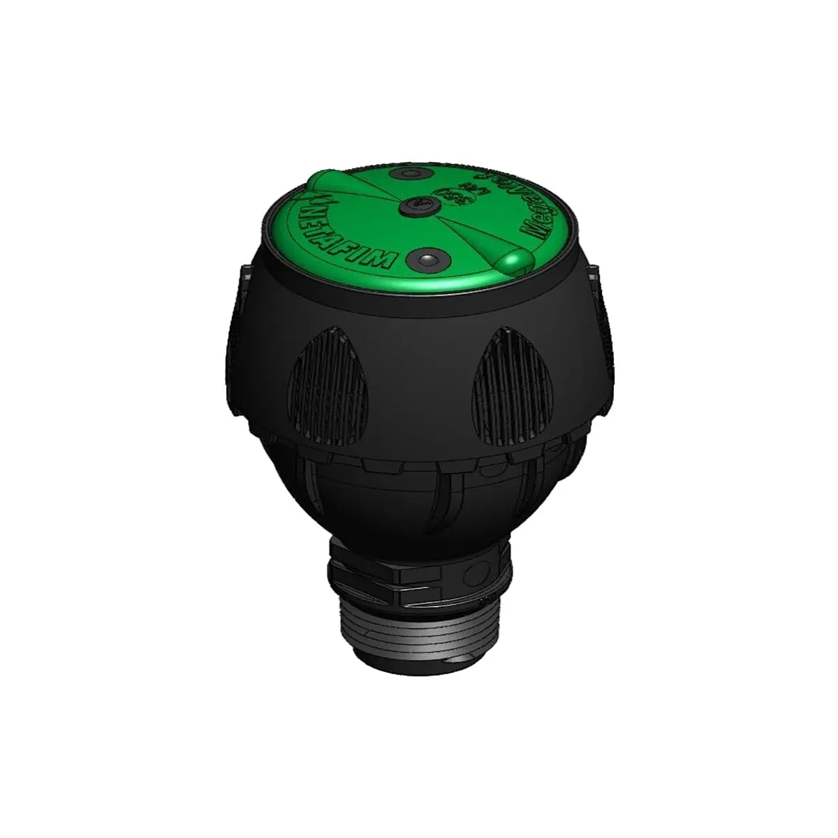 [9001035] MegaNet™ 350 l/h, 15° Wurfwinkel, Ø 14 m, Kappe grün - Pin grau