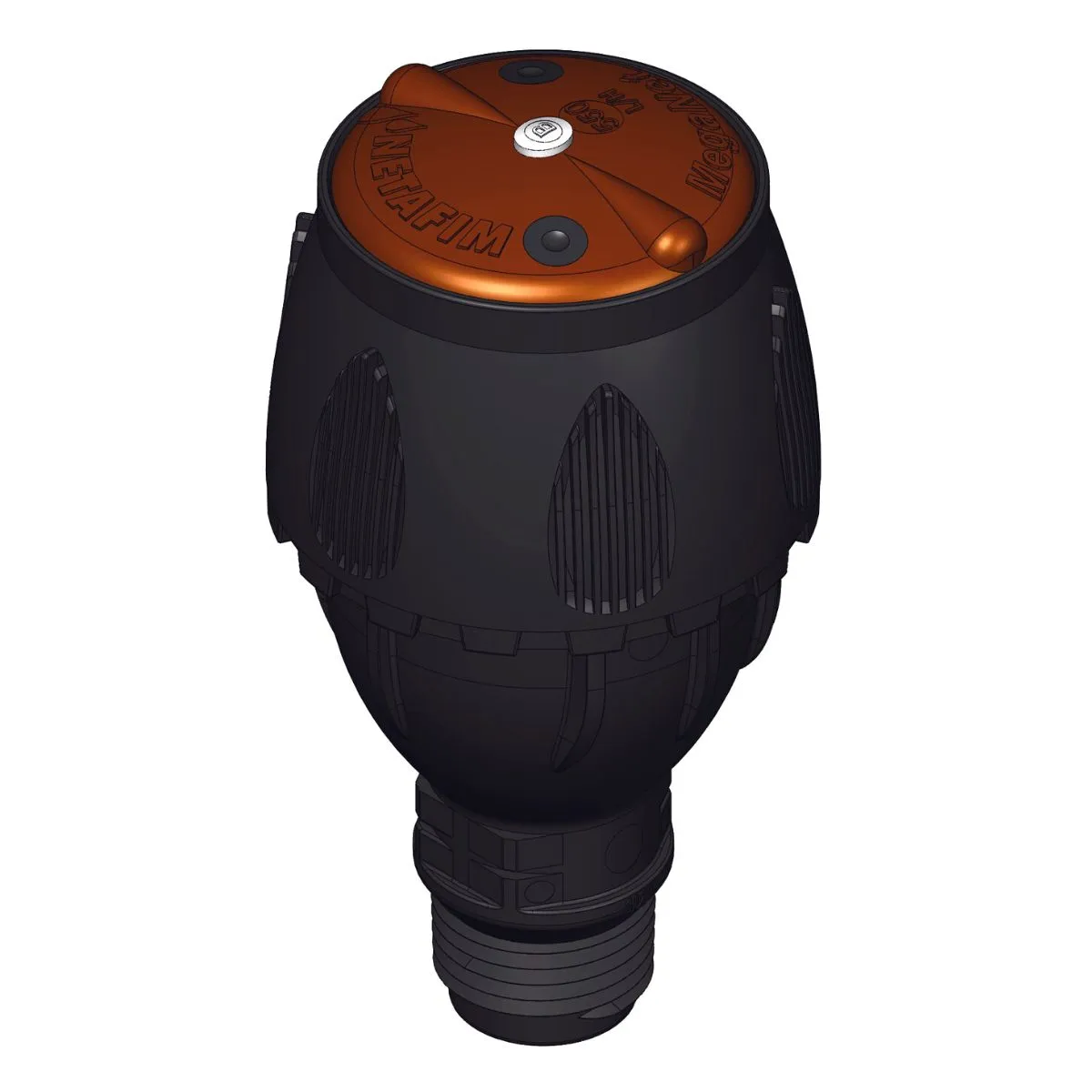 [9001025] MegaNet™ 550 l/h, 24° Wurfwinkel, Ø 17 m, Kappe braun - Pin schwarz