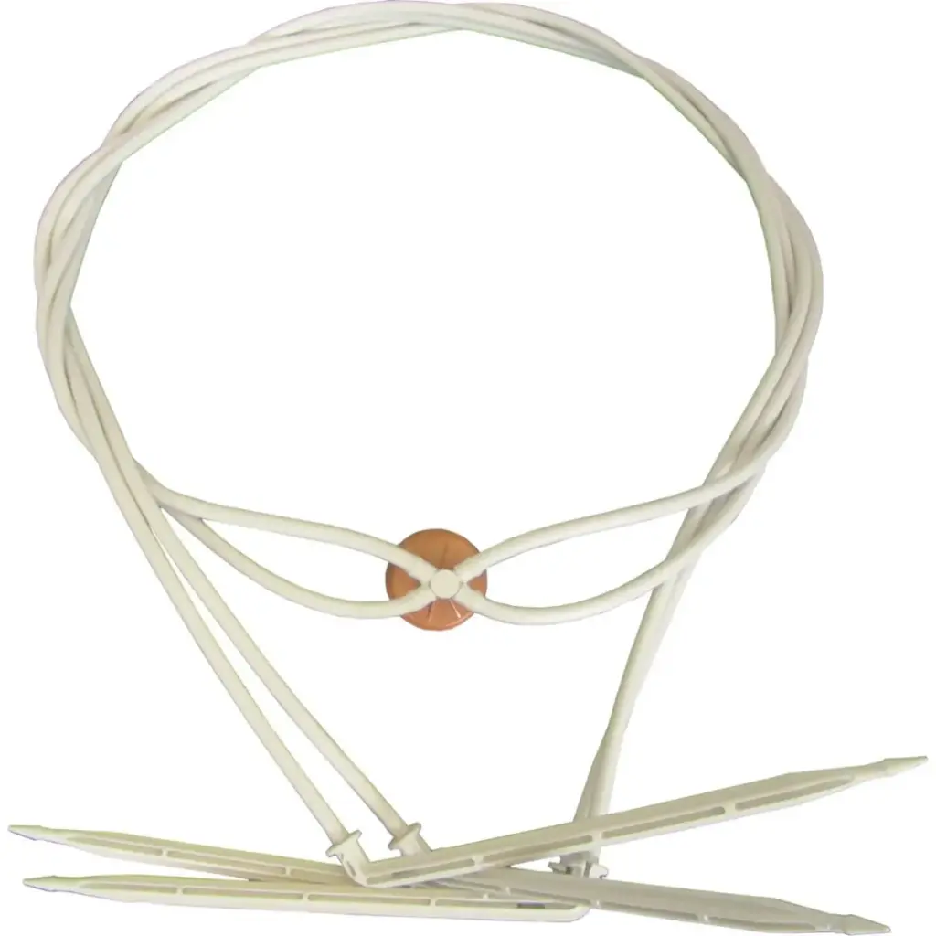 [3001530] Spinne, 4-fach Verteiler mit 4x80 cm Microschlauch, Winkelpfeiltropfer, weiß