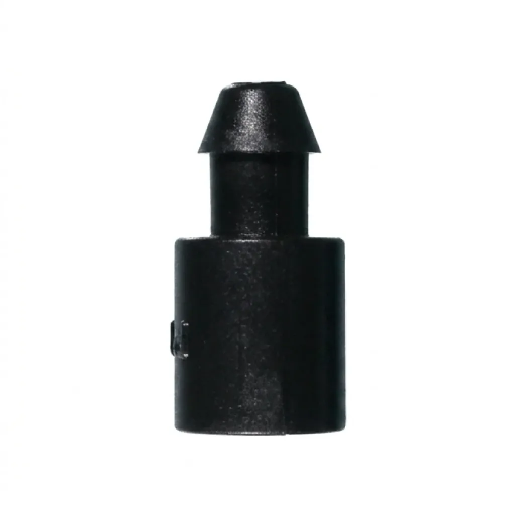 4/7 mm Adapter für Tropfer mit Nippelauslass, schwarz