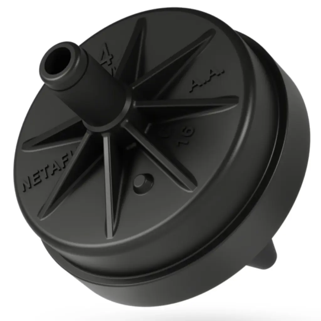 [3001275] Techflow Tropfer 4.0 l/h, Nippelauslass, Schließdruck: 0.15 bar, schwarz - braun