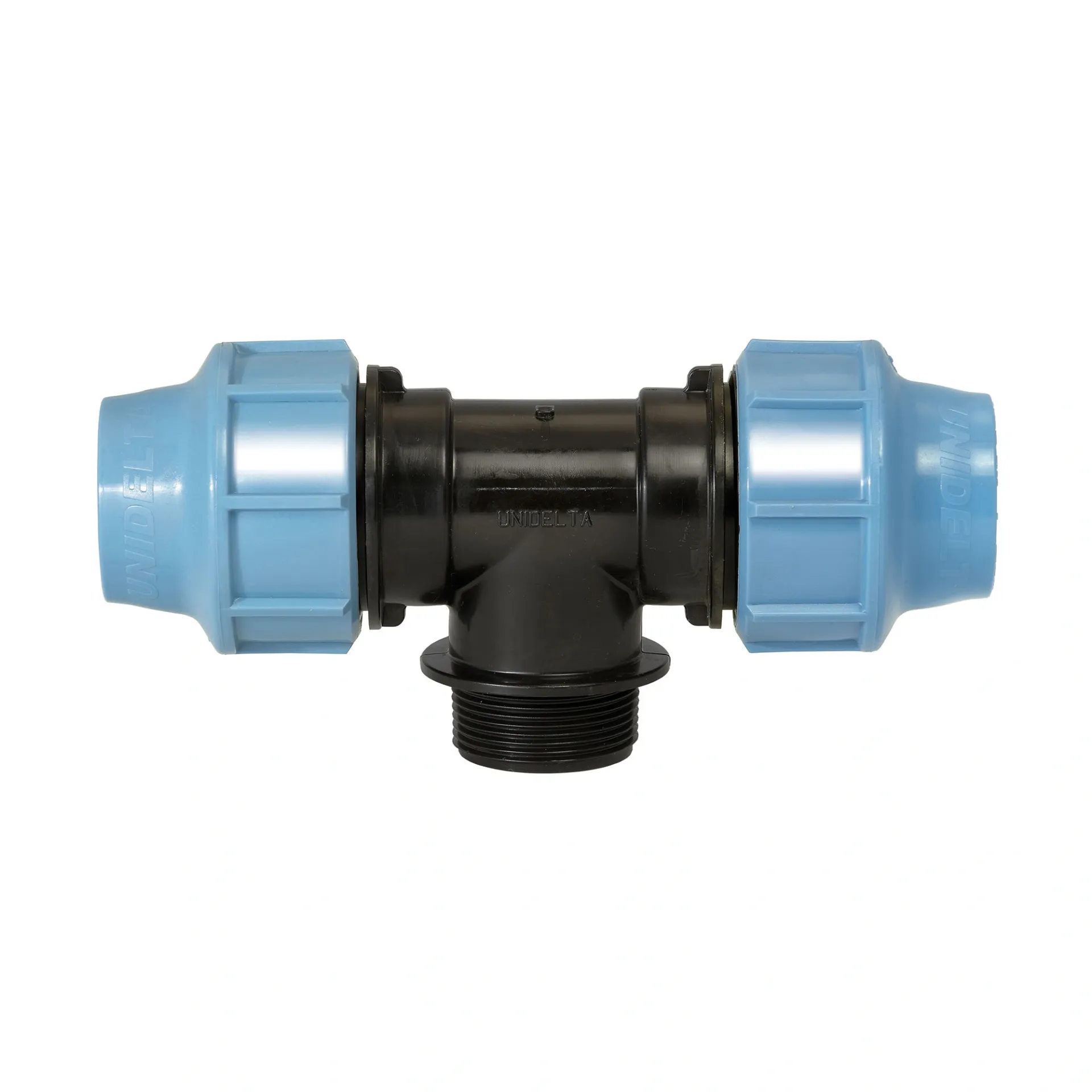 PE-T-Kupplung mit Aussengewinde