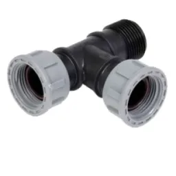 [12003130] Tavlit T-Verbinder m. Überwurf & Dichtung (1" IG x 1" IG x 1" AG)