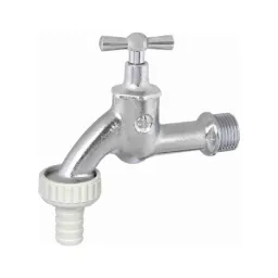 [5001160] Wasserhähne (Auslaufventil matt verchromt 1/2z)