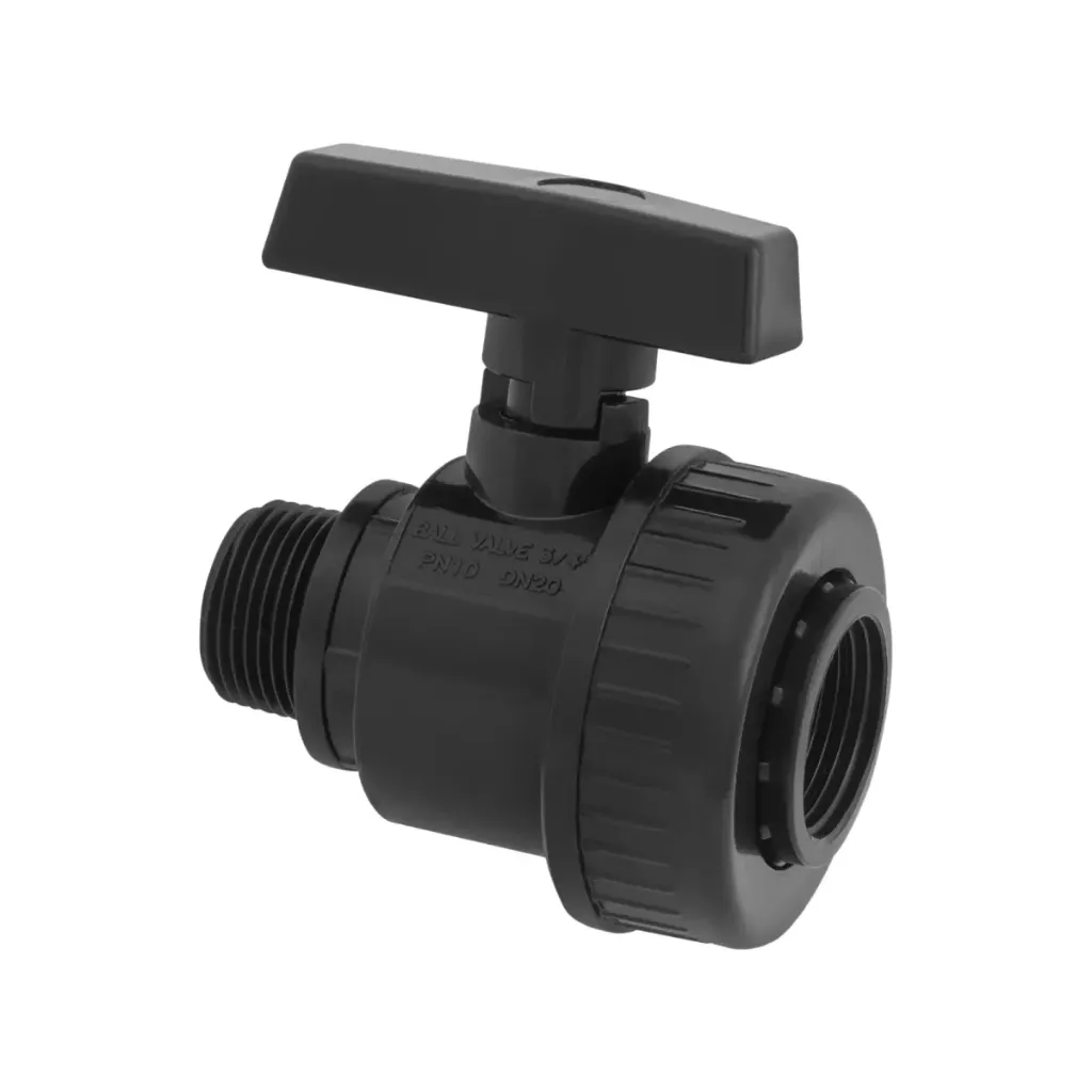 Poli-Kugelventil 3/4z IG - 3/4z AG