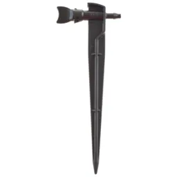 [TE-DELTA-END] Delta Drip Mikro-Tropfer mit Erdspieß, einstellbar 0–6 l/h, 4,5 mm, schwarz